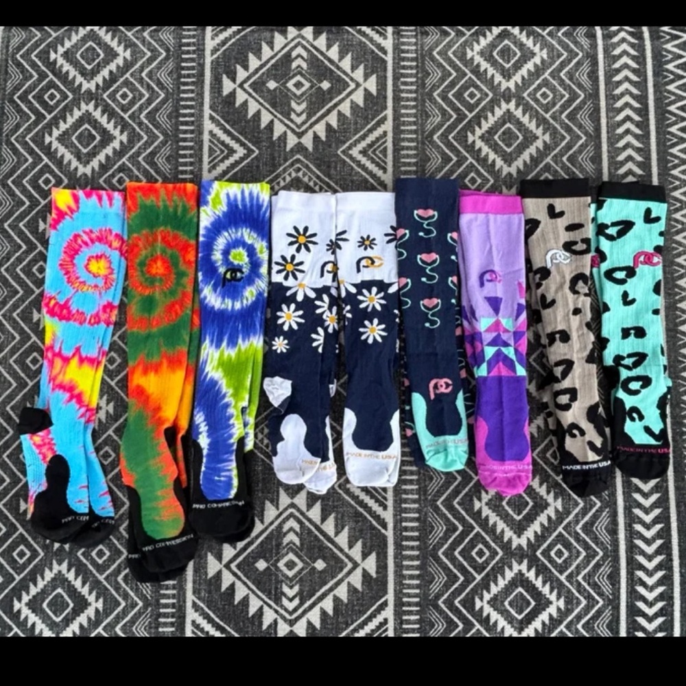 Pro compression socks- 9 sets - size S/M